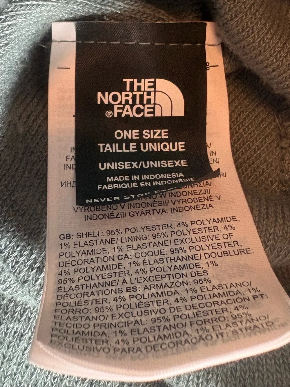 The North Face Knit Beanie in Muted Green
